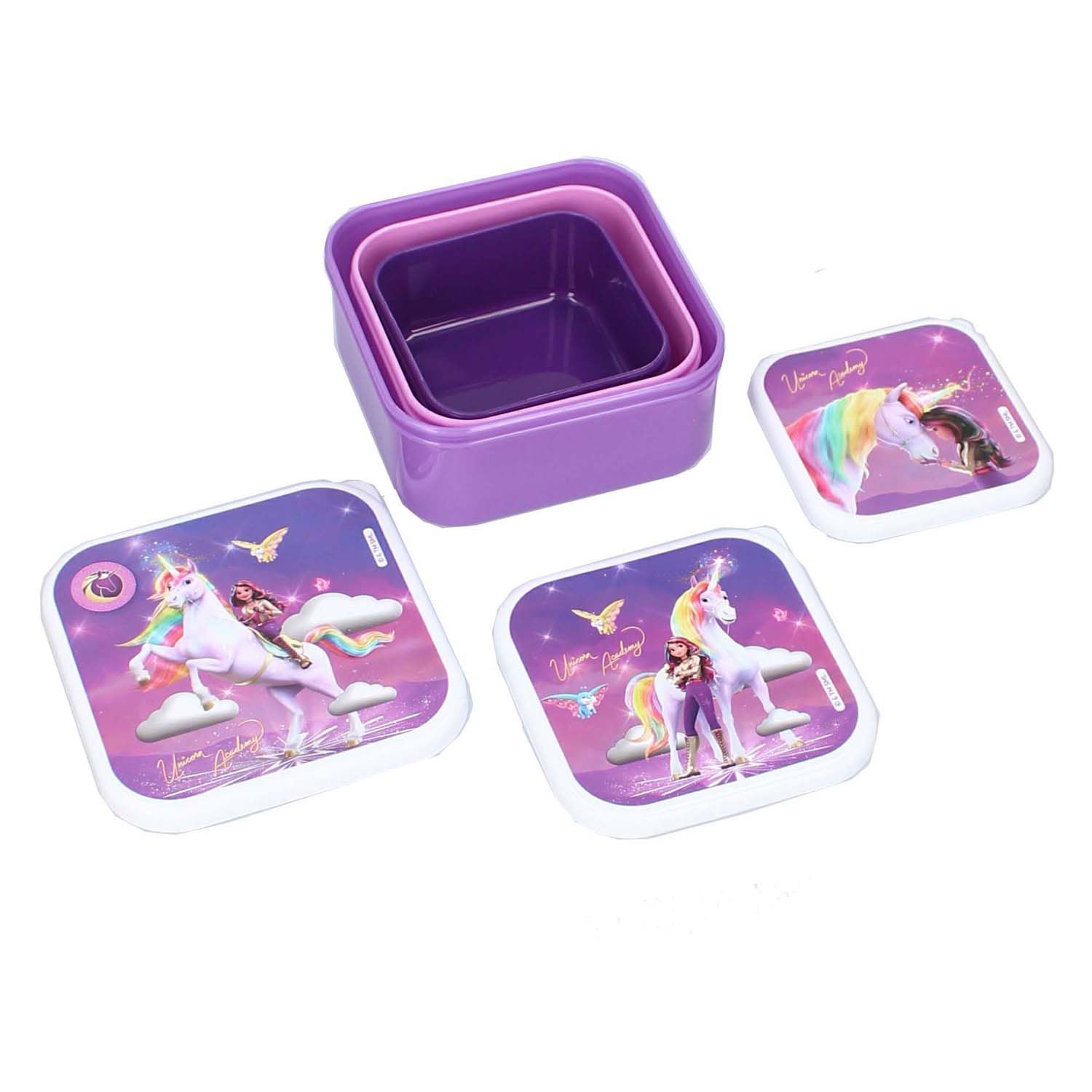Vadobag unicorn academy boîte à pain bouchées fraîches 3 en 1