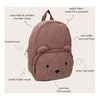Kidzroom sac à dos confort amis - marron