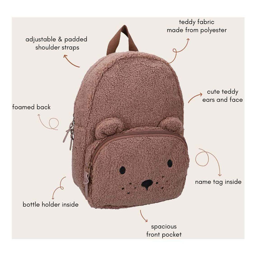 Kidzroom sac à dos confort amis - marron