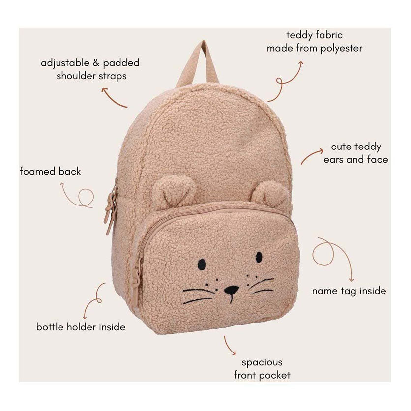 Kidzroom sac à dos confort amis - beige