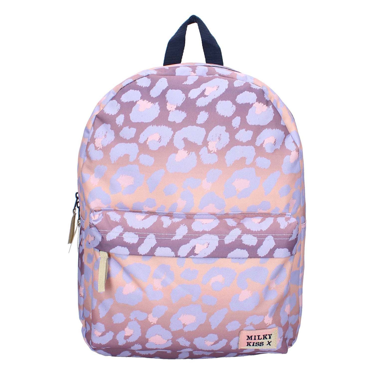 Sac à dos milky kiss prestige lilas léopard | 2 pièces