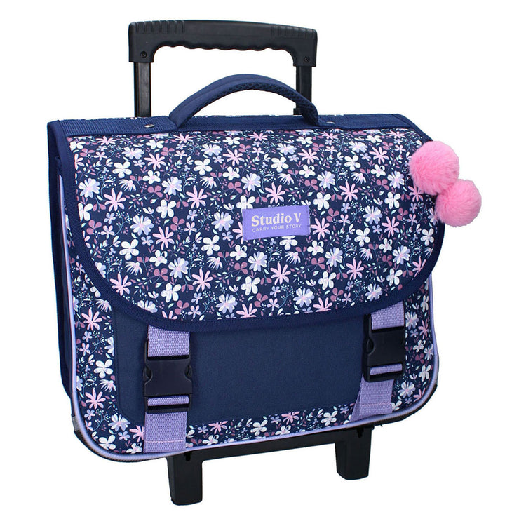 Sac à livres à roulettes Vadobag Milky Kiss Flower Bomb