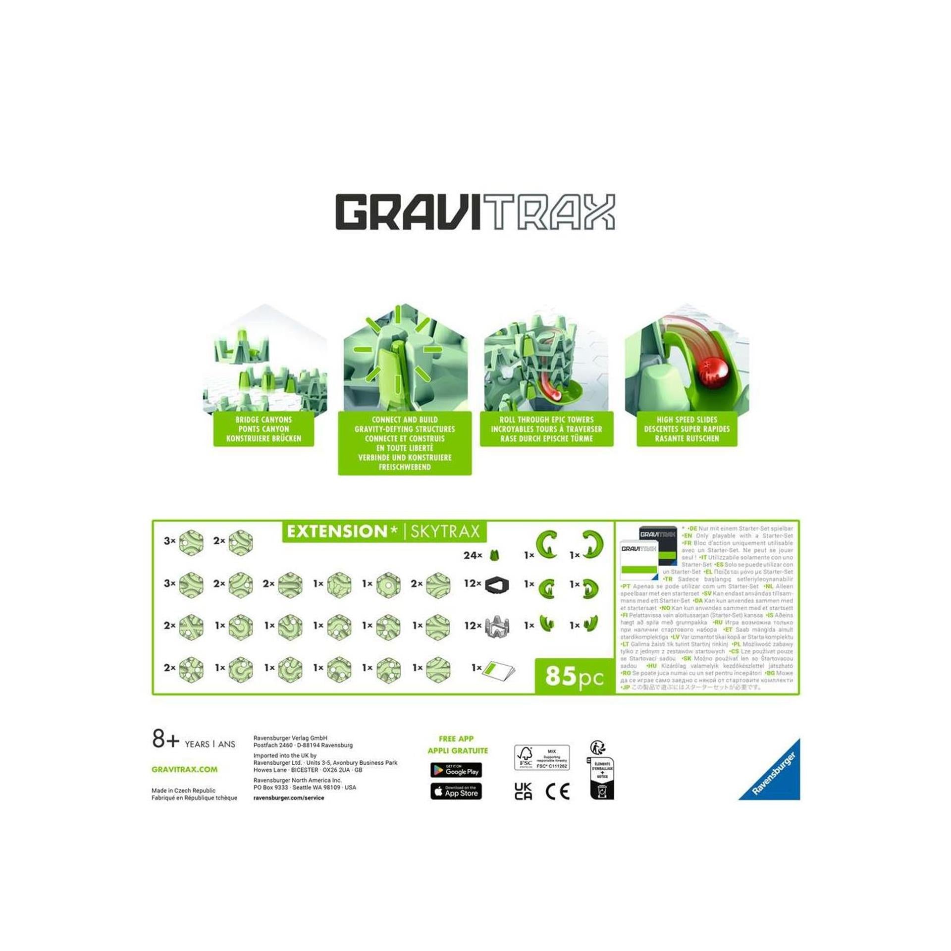 Ravensburger gravitrax extension set base skytrax