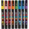 Uni-Posca Posca Marker, AFM PC-3ML, lijndikte 0,9-1,3 mm, glitterkleuren, 8 stuk 1 doos