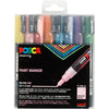 Uni-Posca Posca Marker, AFM PC-3ML, lijndikte 0,9-1,3 mm, glitterkleuren, 8 stuk 1 doos