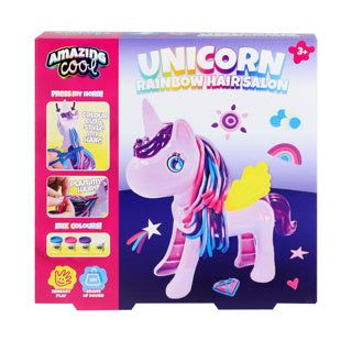 Incroyable salon de coiffure arc-en-ciel de licorne cool
