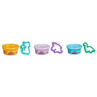Pots et formes de poche Playdoh assortis | 12 pièces