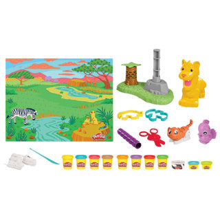 Lion de jeu-doh