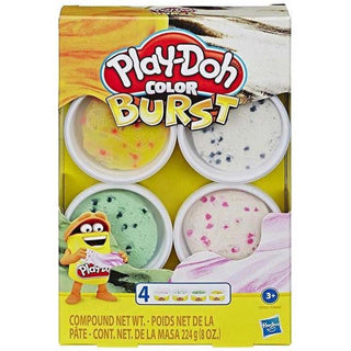 Explosion de couleurs de jeu avec 4 pots d'argile