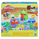 Jeu de démarrage d'argile grenouille et couleur play-doh