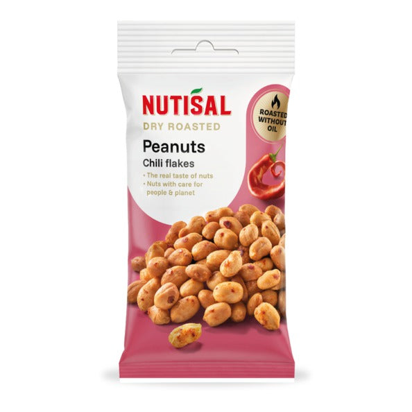 Flocons de piment aux cacahuètes grillées à sec Nutisal (14x 60 gr)