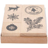Creativ Company Wooden Stamp Set Christmas, 5dlg.