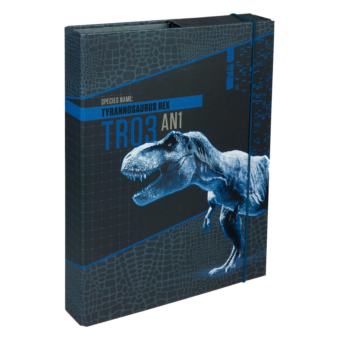 Un cadavre de Jurassic World A4 avec élastique