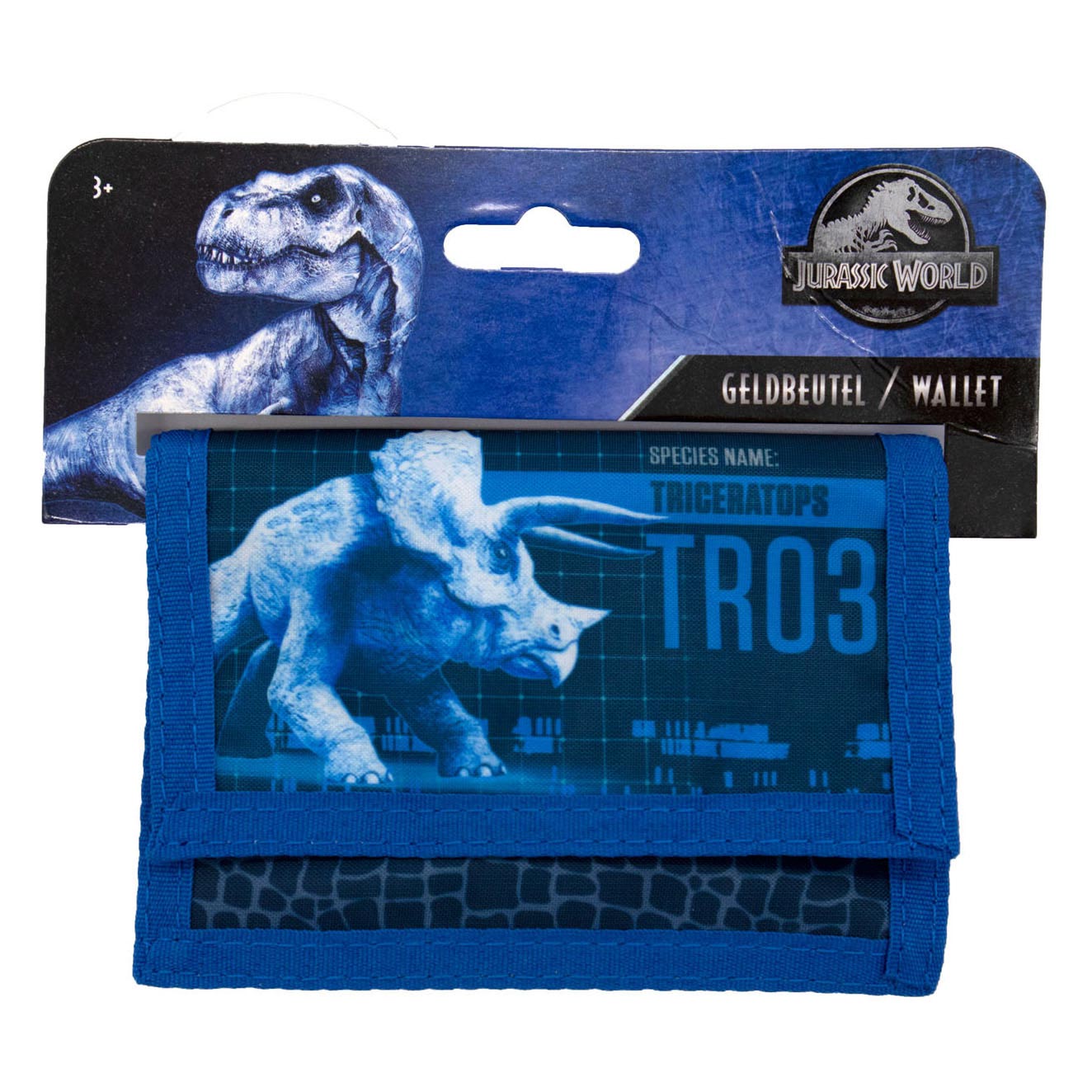 Triceratops de portefeuille mondial jurassic