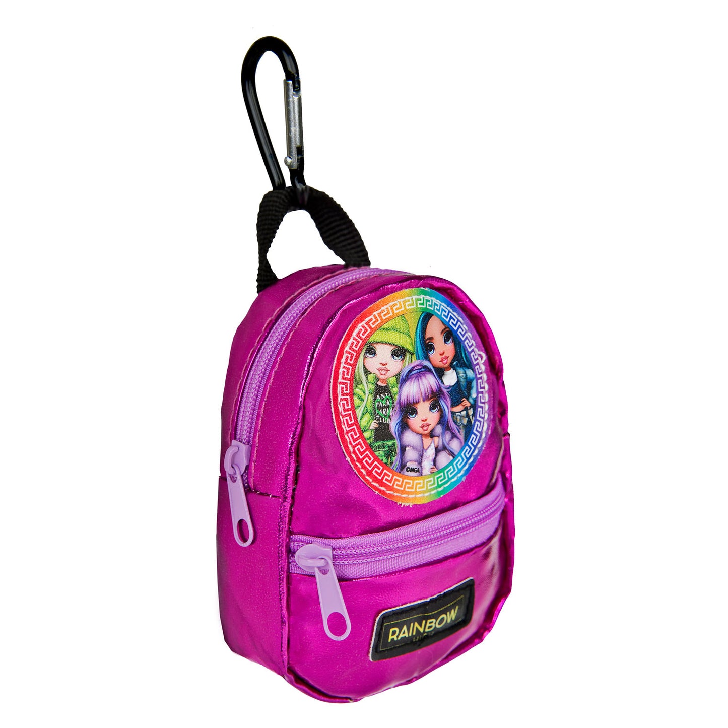 Anneau de clé de sac à dos en caisse en couverture arc-en-ciel rempli