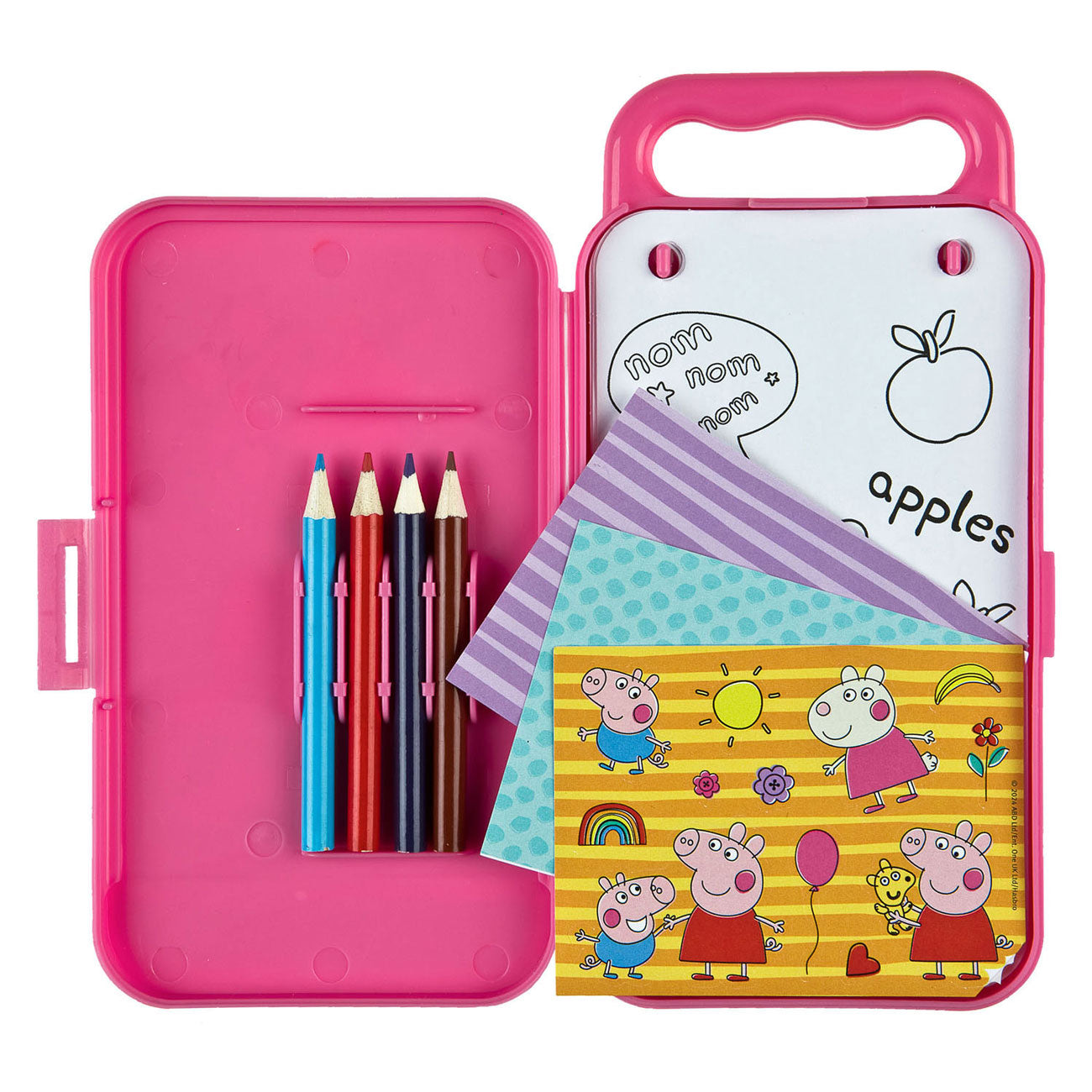 Ensemble de couleurs de voyage en civil peppa cochon