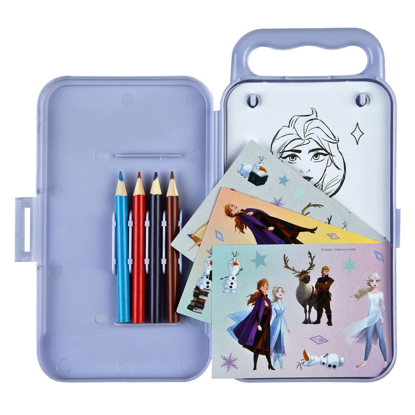 Ensemble de couleurs de voyage en civil congelé