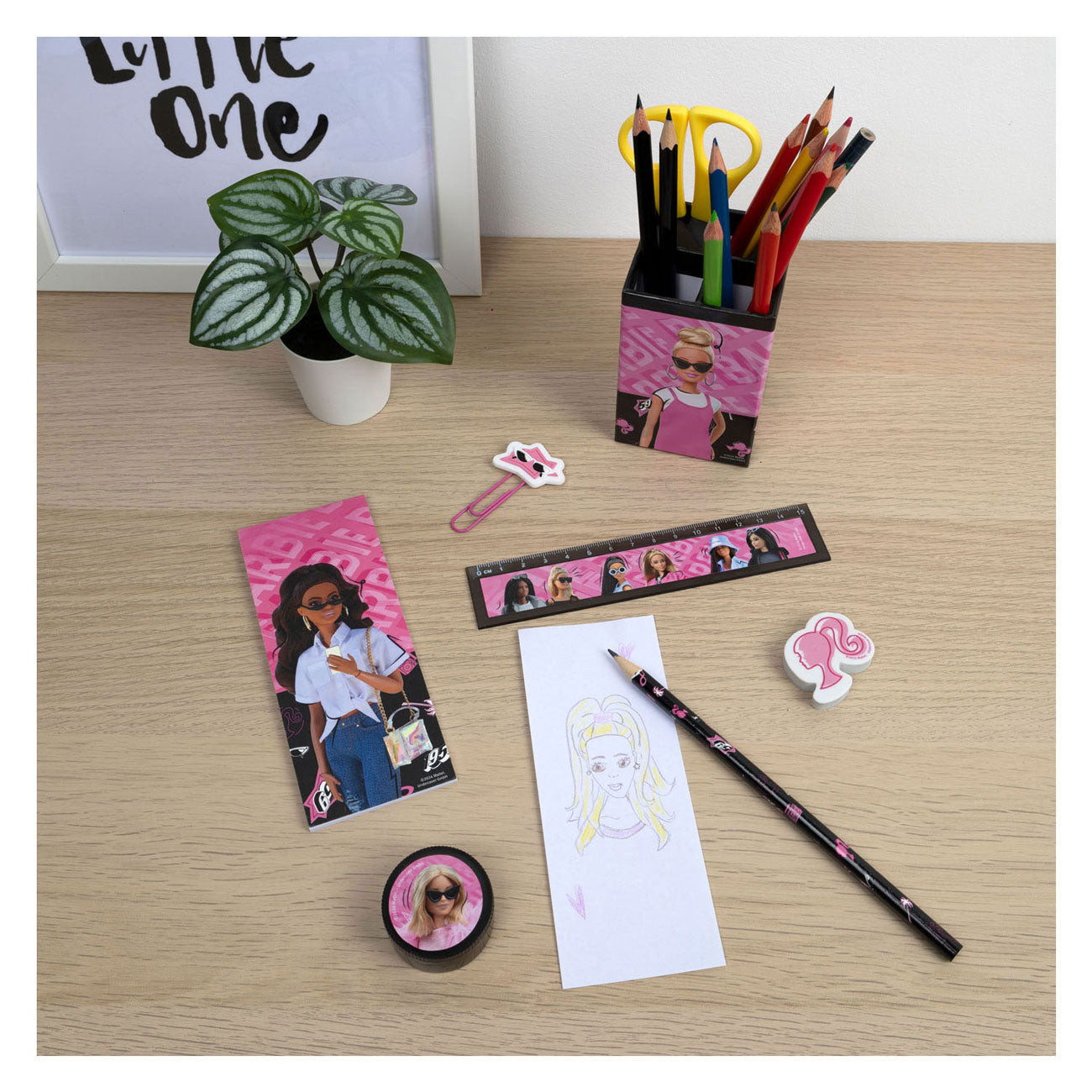 Sense de bureau en couverture Barbie, 6dlg.