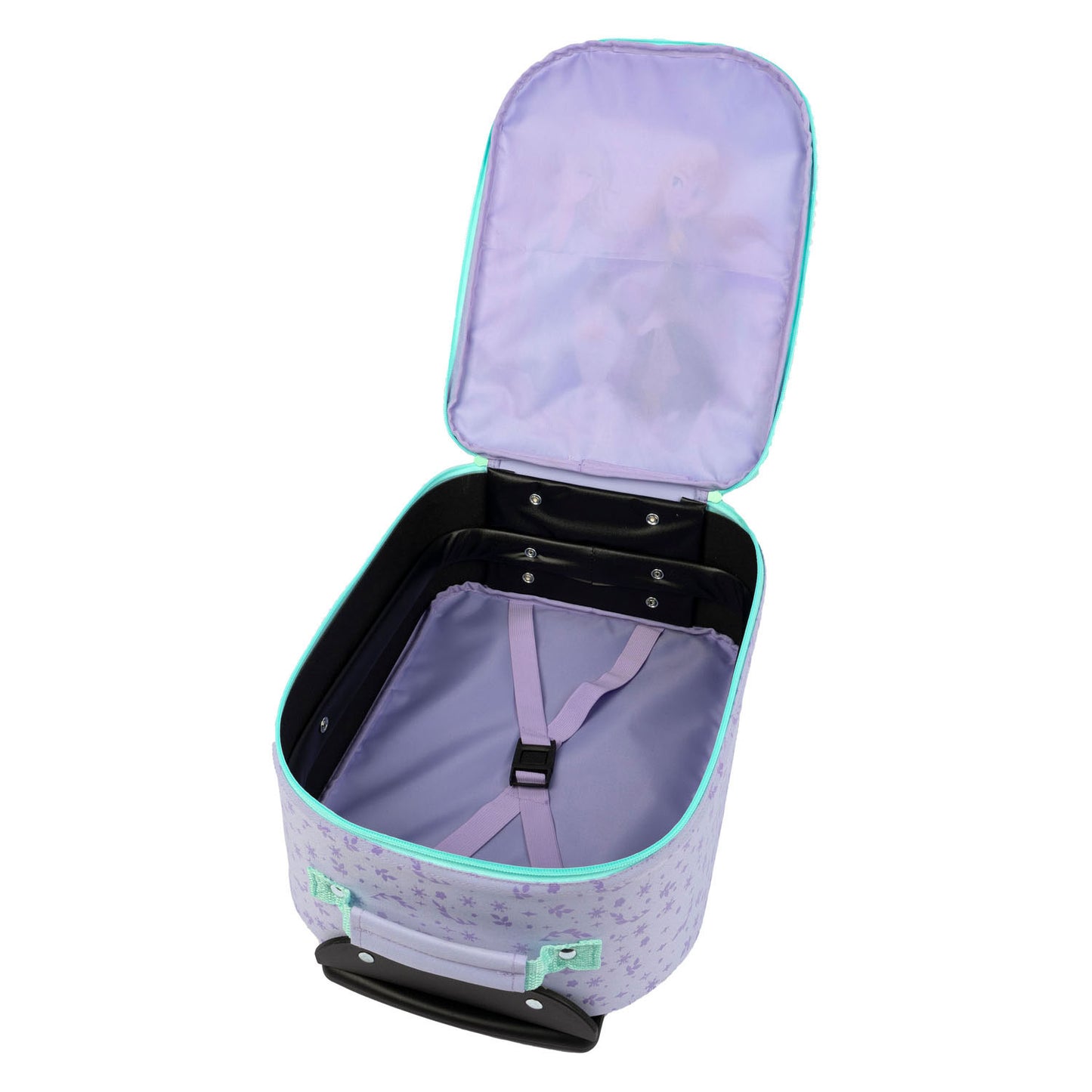 Chariot de valise de voyage en couverture figée