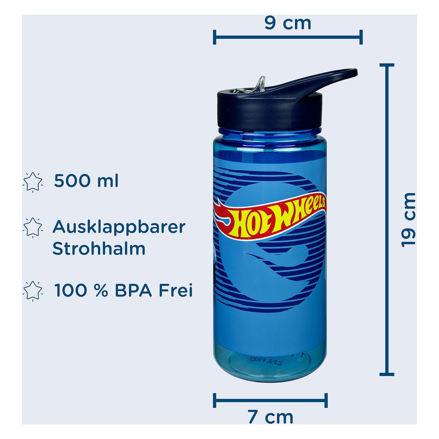 Roues chaudes de bouteille de consommation aérodynamique en civil, 500 ml