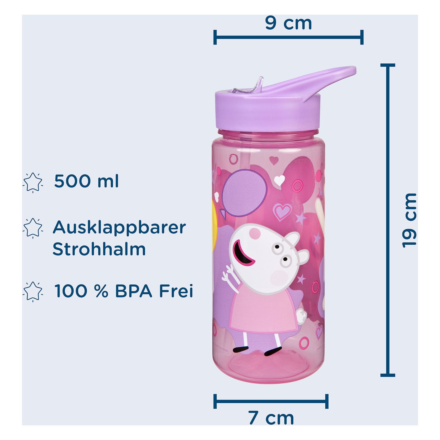 Undercover Areo Buver Bottle Peppa Pig, 500 ml