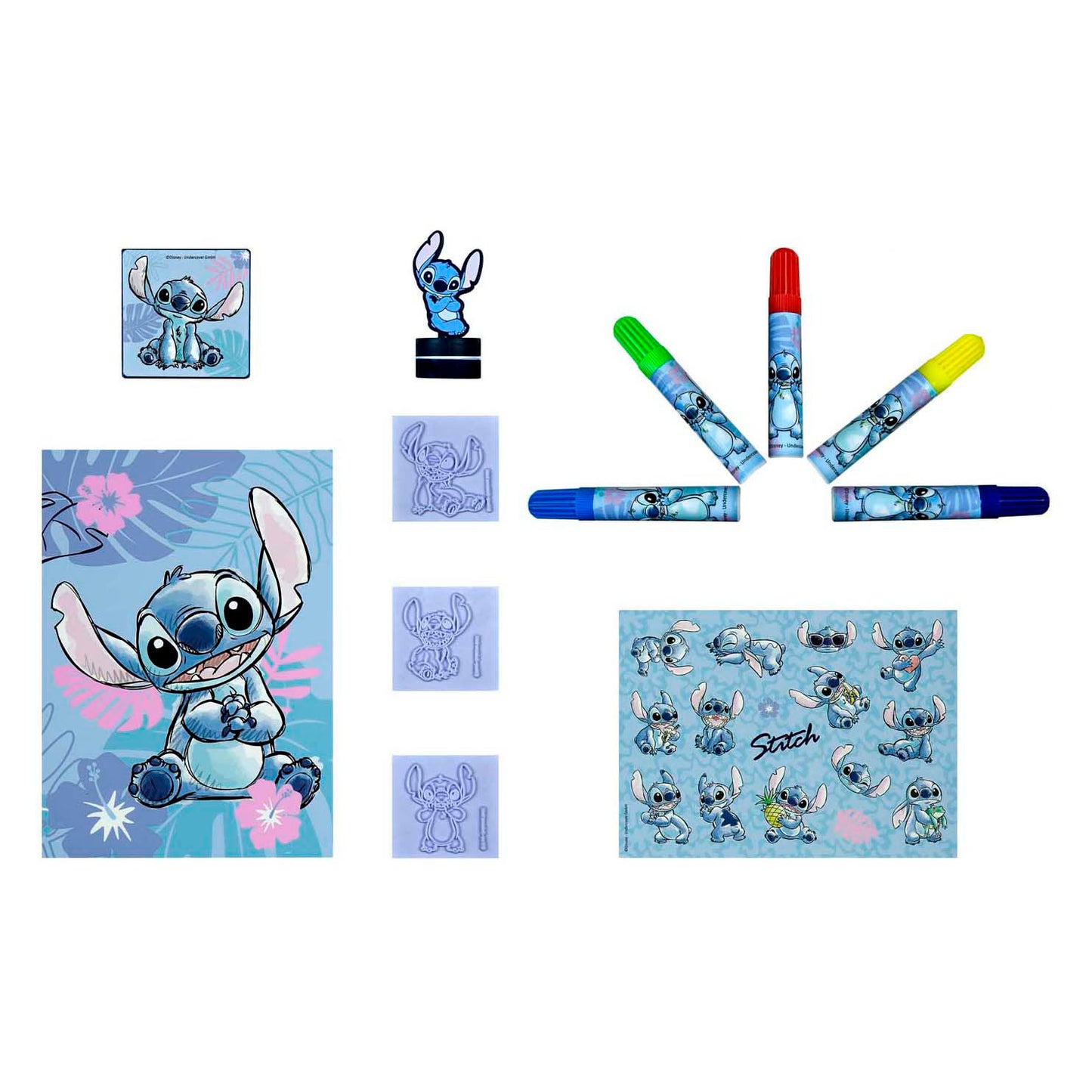 Van der meulen Stamp and Color Set 12 Party