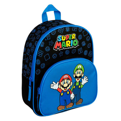 Sac à dos infiltré avec une poche avant Blue Super Mario