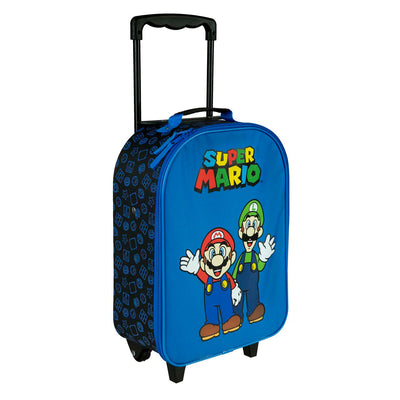 Trolley des enfants en couverture Super Mario Blauw
