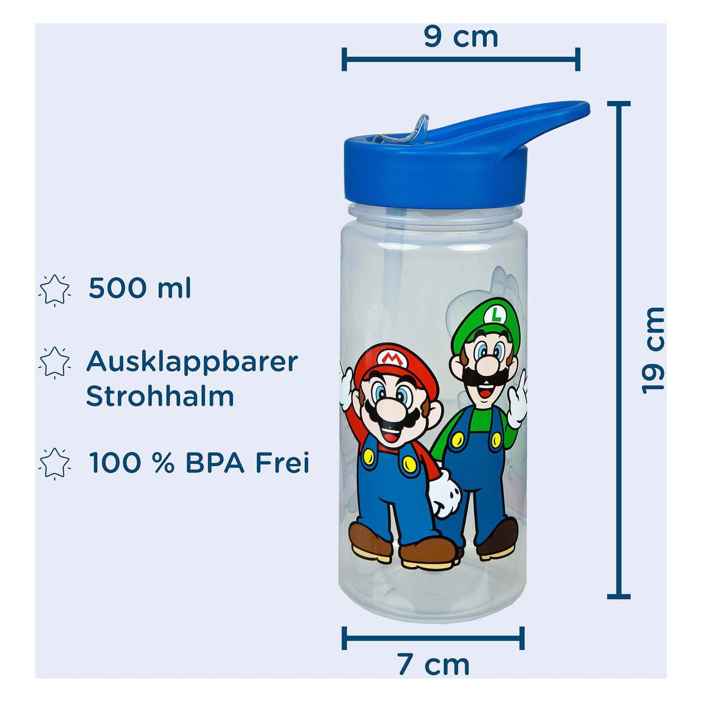 Undercover Aero Drinking Bottle Super Mario, 500 ml