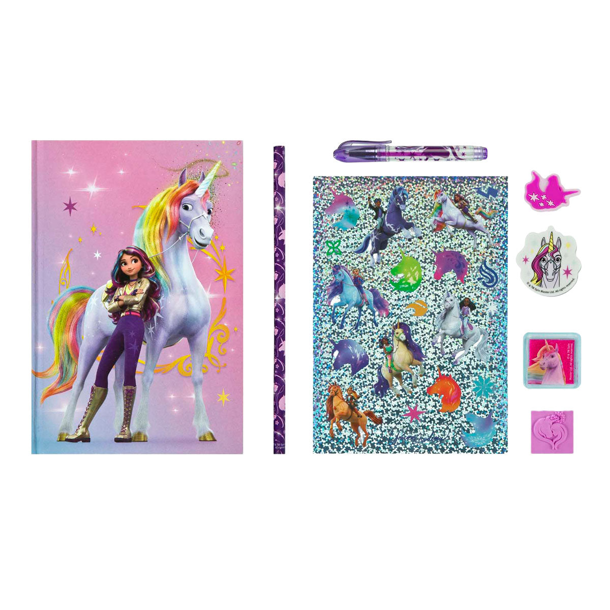 Sendcover Unicorn Academy Creative Set avec cahier, 8DLG