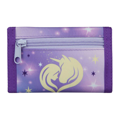 Portefeuille sous couverture de la Unicorn Academy avec cordon