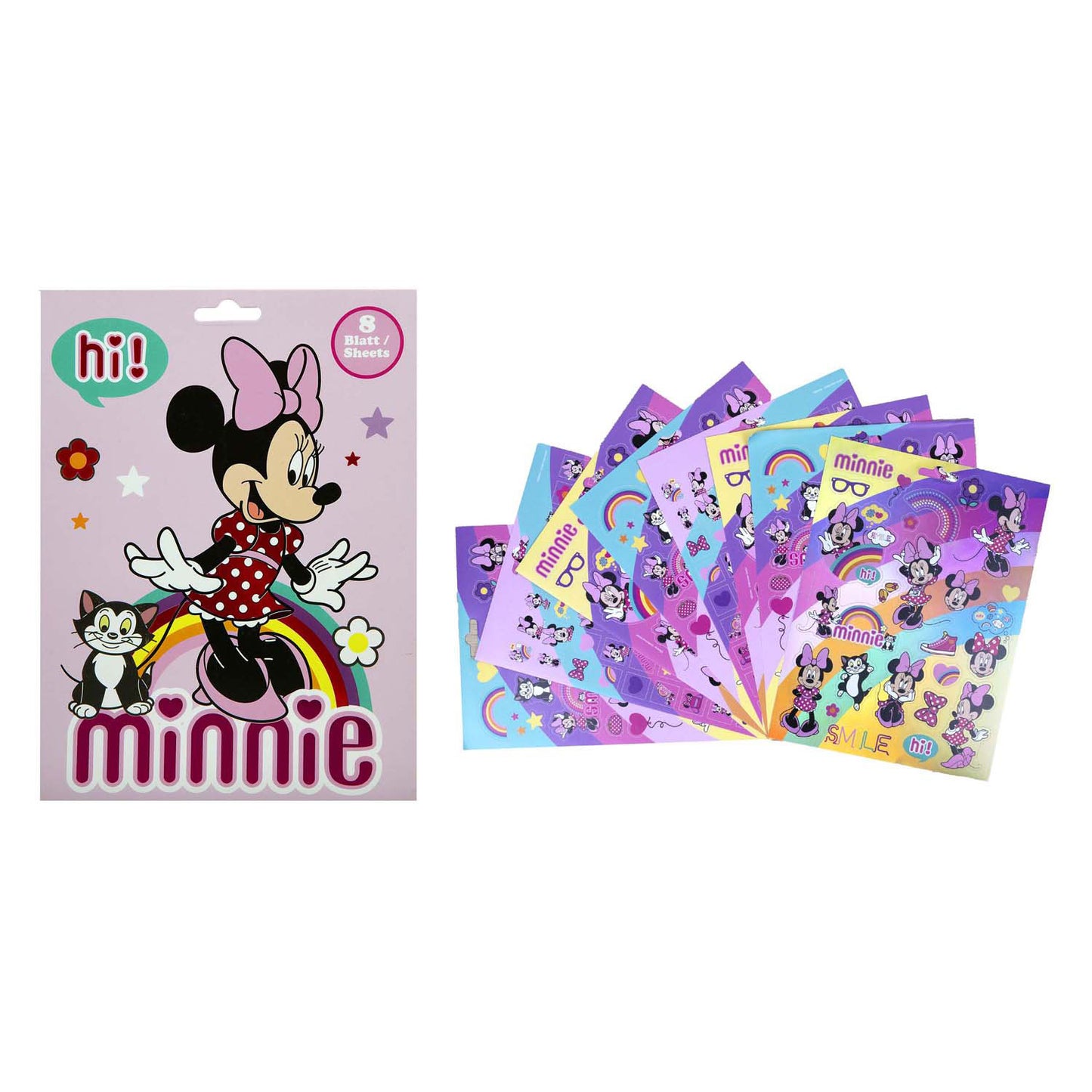 Stickerboek Minnie Stickerboek de souris avec 8 feuilles