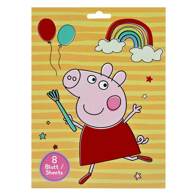 Livre d'autocollants infiltrés peppa cochon avec 8 feuilles