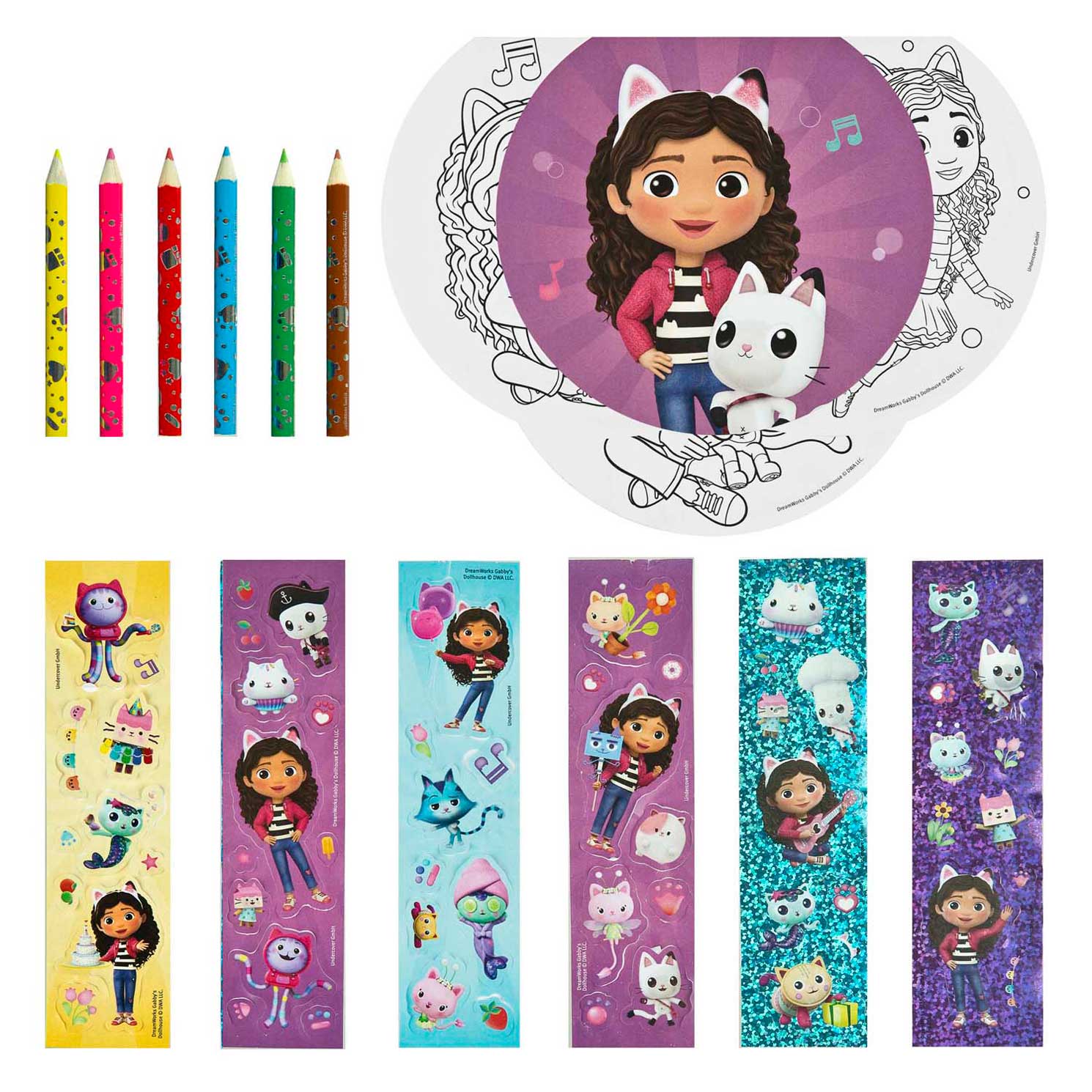 Undercover Gabby's Dollhouse Creative Color Set dans la mallette