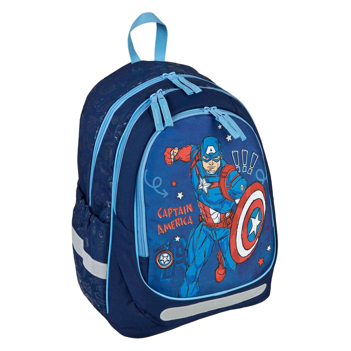 Sac à dos scolaire ergonomique sous-couverture Captain America