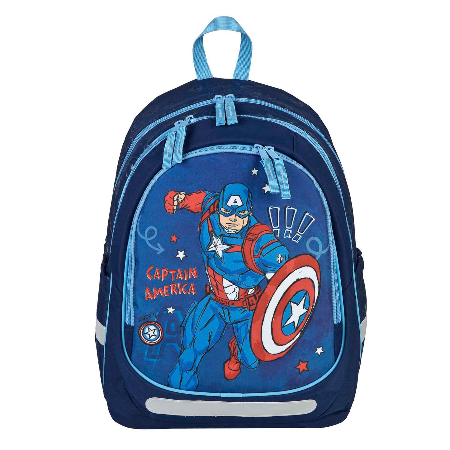 Sac à dos scolaire ergonomique sous-couverture Captain America