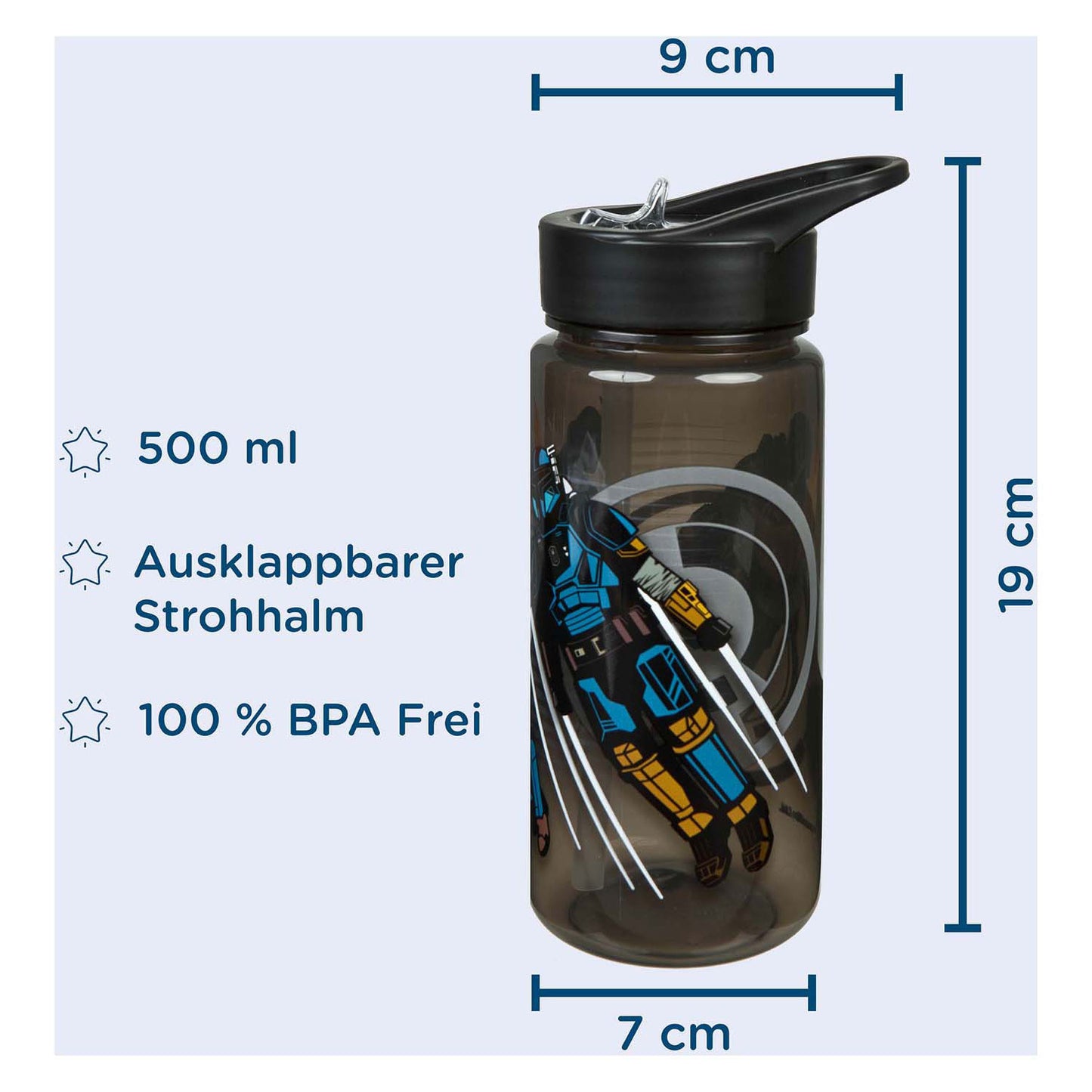 Undercover Areo Buver Bottle Star Wars Mandolorian, 500 ml