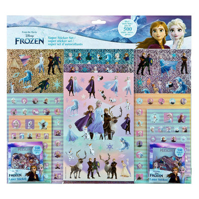Ensemble de super autocollants Undercover Disney La Reine des Neiges, 500 pcs.