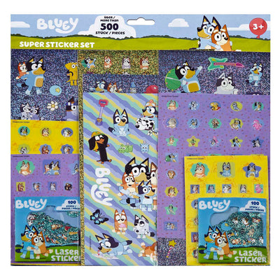 Ensemble de super autocollants Undercover bleu - 500+pcs.