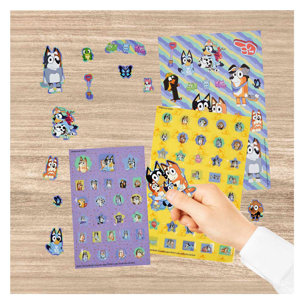 Ensemble de super autocollants Undercover bleu - 500+pcs.