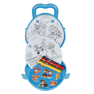 Ensemble de coloriage Paw Patrol à accompagner de crayons de couleur et d'autocollants