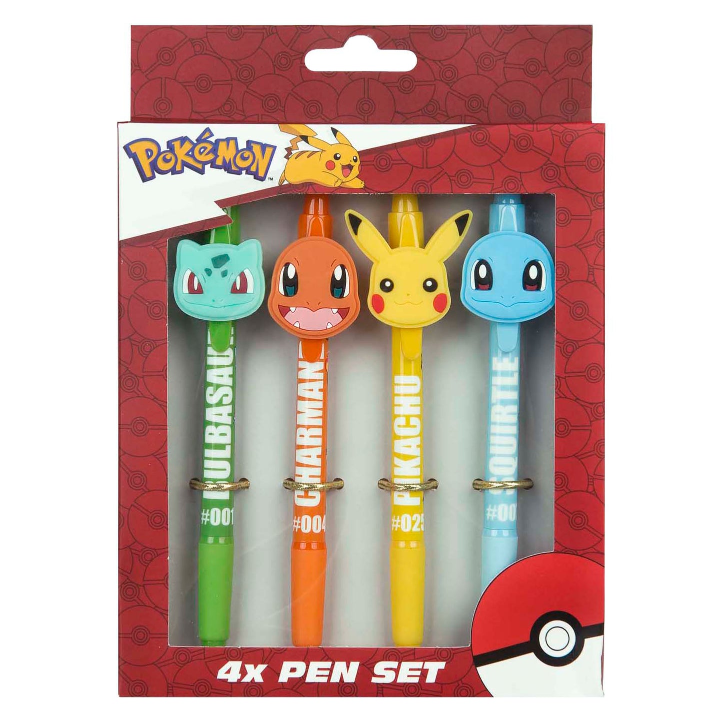 Ensemble Undercover de stylos à bille Pokémon - 4 pcs.