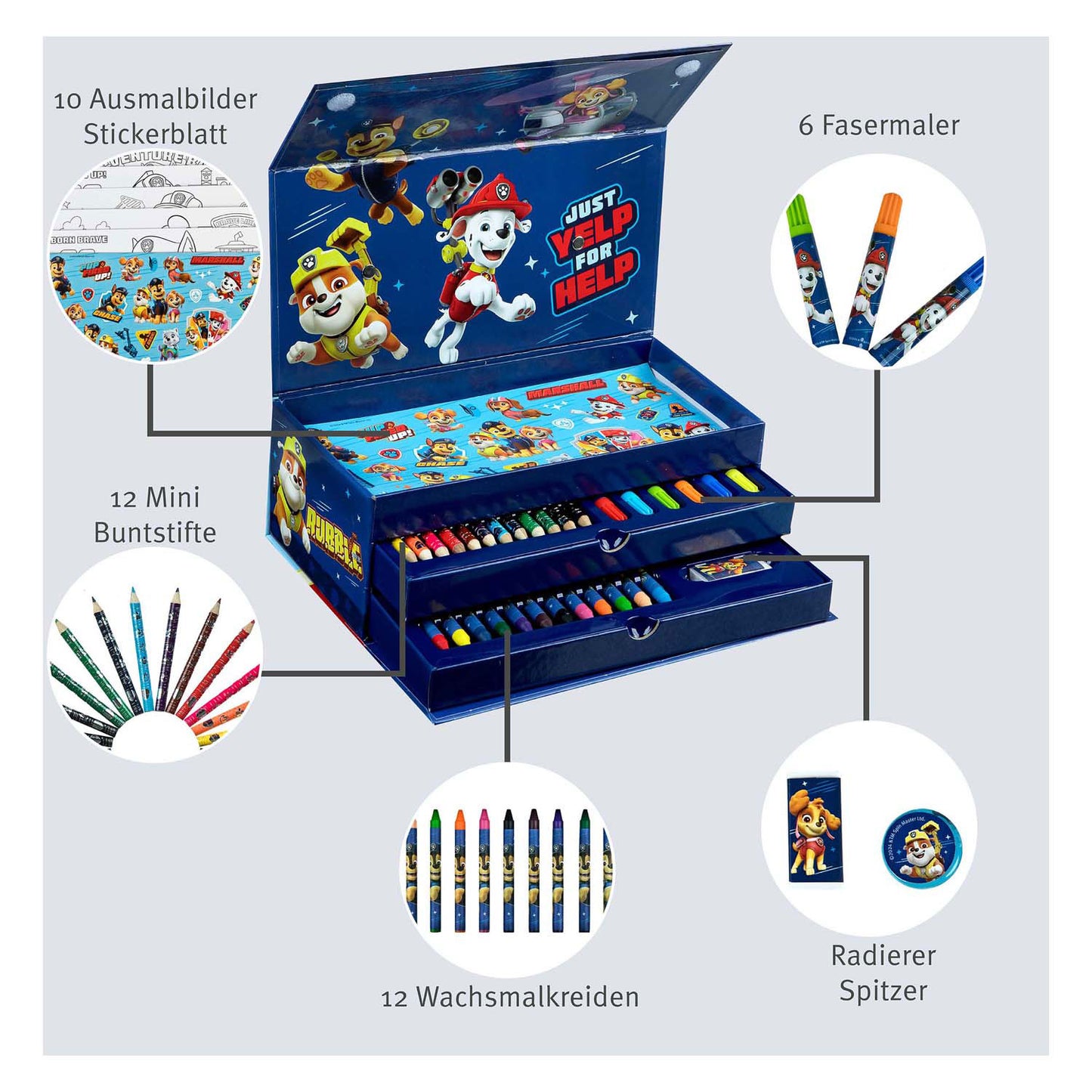 PAW PATROL KNUTSELBOX 44 PCS