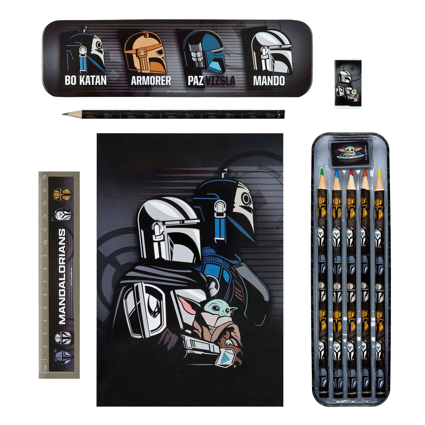 Ensemble de papeterie star wars - 11 pcs.