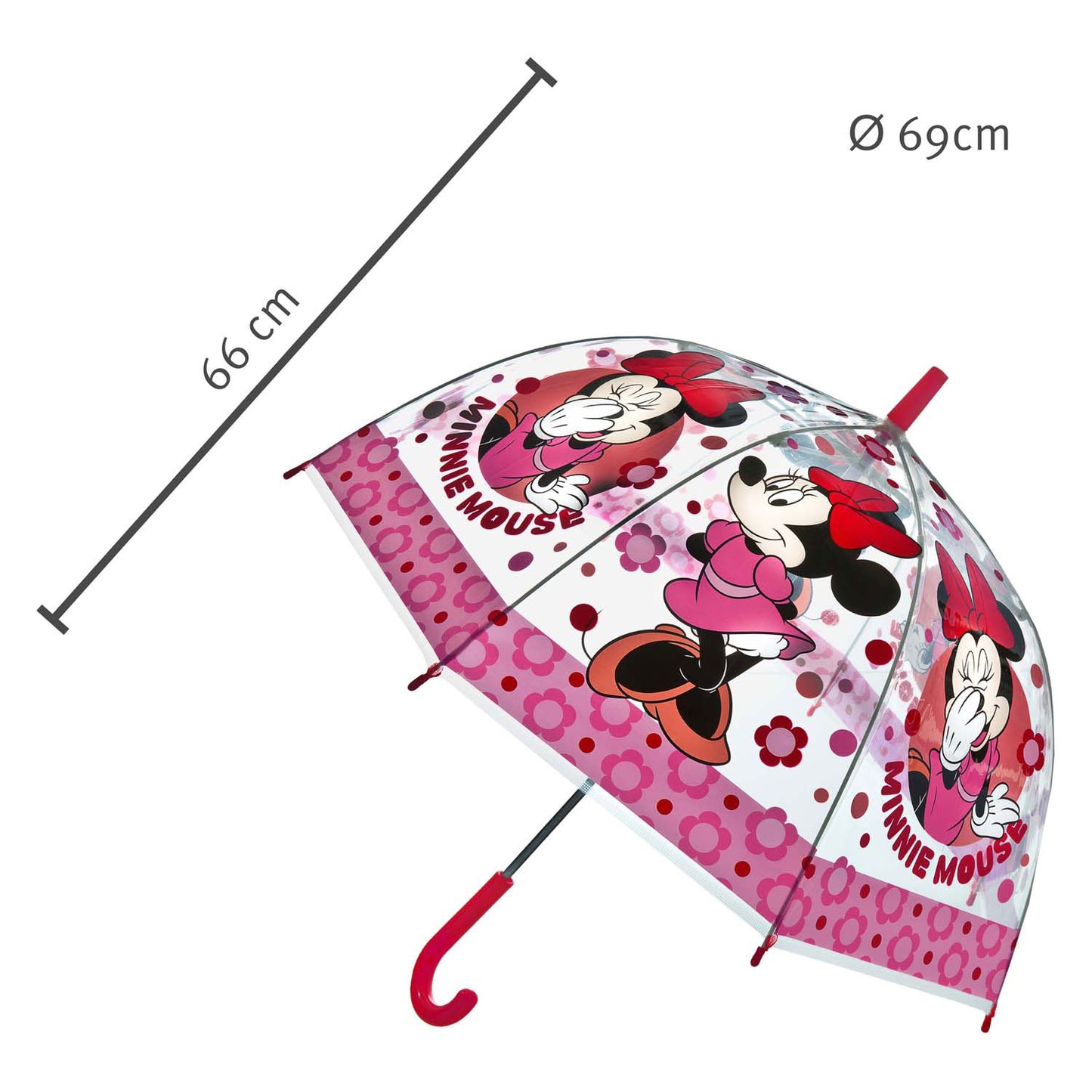 Undercover parapluie transparent Minnie Mouse