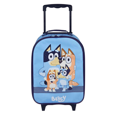 Valise trolley bleu
