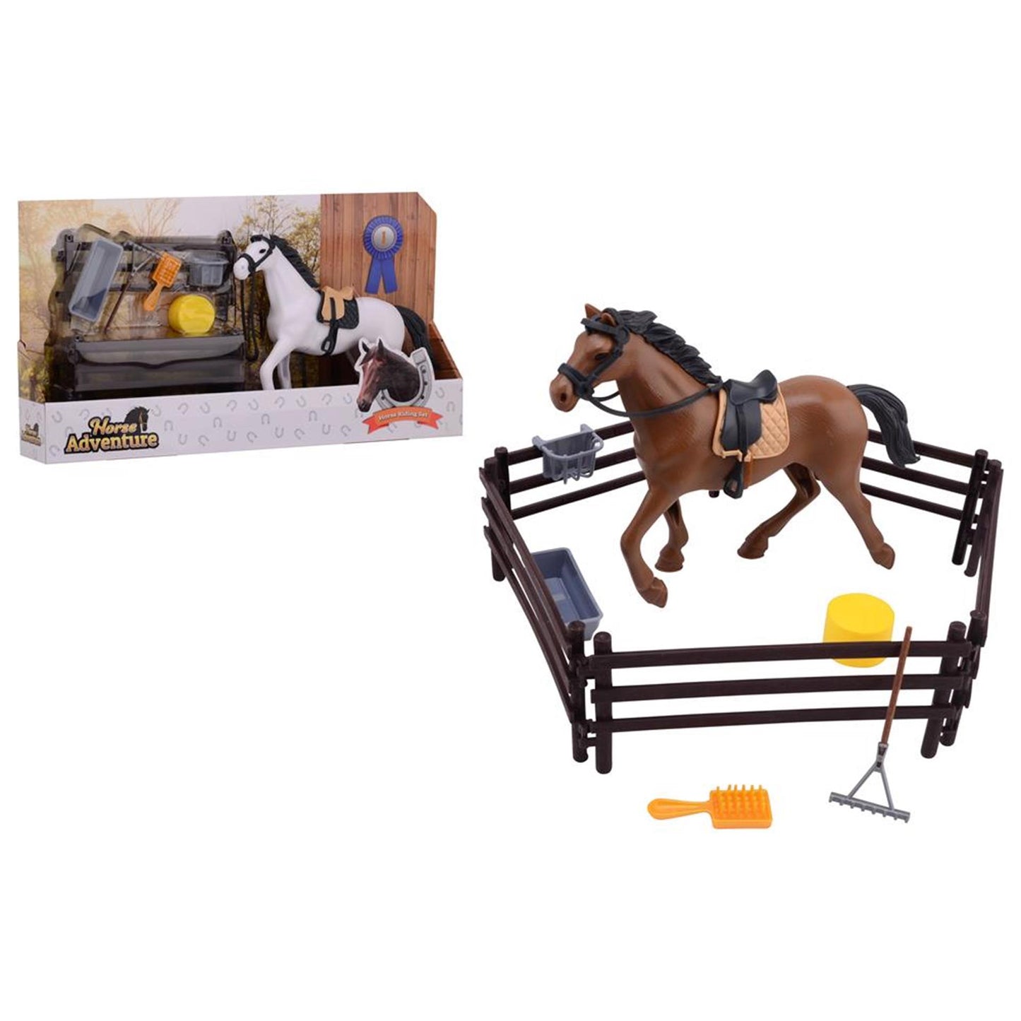 Johntoy john jouet cheval ensemble avec accessoires