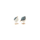 Figurine oiseau rond petit 2 cul 7x5,5x9cm