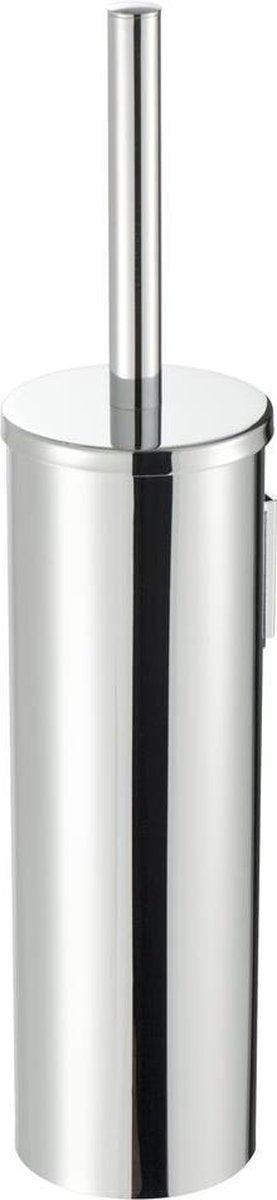 Brosse de toilette Geesa nemox avec support - tête de brosse noire - chrome