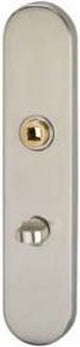 Bouclier de porte Impresso ovale WC inox